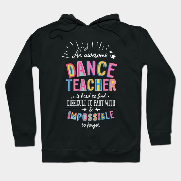 An awesome Dance Teacher Gift Idea - Impossible to Forget Quote Hoodie by BetterManufaktur